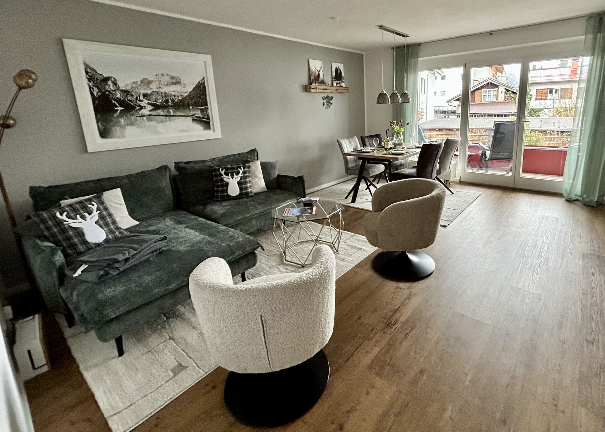 Ferienwohnung Maus Oberstdorf Wohnzimmer